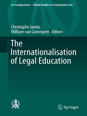 cover image of The Internationalisation of Legal Education